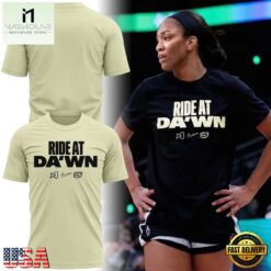 Las Vegas Aces A'ja's Ride at Da'wn 2026 Limited Edition Yellow T Shirt, Hot 3D Shirt Trend Las Vegas Aces A JA S Ride AT DA WN 2026 Limited Edition Yellow T Shirt