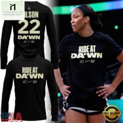 Las Vegas Aces A'ja's Ride at Da'wn 2026 Long Sleeve Shirt, Hot 3D Shirt Trend Las Vegas Aces A JA S Ride AT DA WN 2026 Long Sleeve Shirt