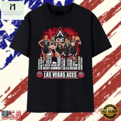Las Vegas Aces WNBA Basketball Roster Players Vintage T Shirt, Stylish 2D Graphic Shirt Las Vegas Aces Wnba Basketball Roster Players Vintage T Shirt
