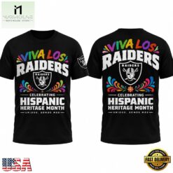 Las Vegas Raiders 2026 Latino Heritage Month Viva Los T Shirt, Hot 3D Shirt Trend Las Vegas Raiders 2026 Latino Heritage Month Viva Los T Shirt