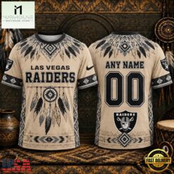Las Vegas Raiders 2026 NFL Native American Heritage 3D Shirt, NFL Sporty Shirt Las Vegas Raiders 2026 Nfl Native American Heritage 3D Shirt