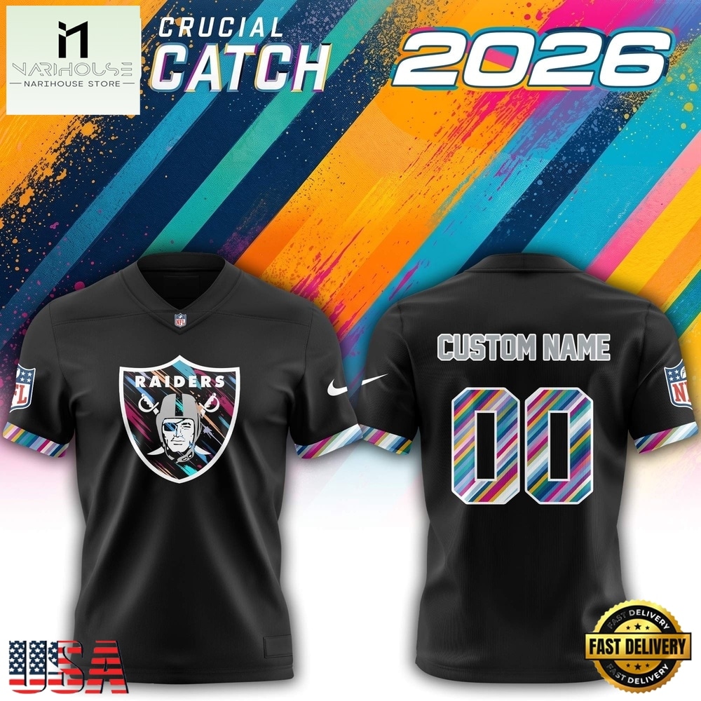 Las Vegas Raiders NFL 2026 Crucial Catch Limited Edition Black Football Jersey, Trending Football Shirt Las Vegas Raiders NFL 2026 Crucial Catch Limited Edition Black Football Jersey, Trending Football Shirt