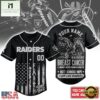 Las Vegas Raiders NFL Breast Cancer Hope Over Fear Baseball Jersey, NFL Game Day Jersey Las Vegas Raiders Nfl Breast Cancer Hope Over Fear Baseball Jersey