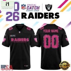 Las Vegas Raiders NFL Crucial Catch 2026 Black Limited Edition Football Jersey, Trending Football Shirt Las Vegas Raiders Nfl Crucial Catch 2026 Black Limited Edition Football Jersey