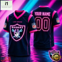 Las Vegas Raiders NFL Electric Glow Custom Football Jersey, NFL Team Football Jersey Las Vegas Raiders Nfl Electric Glow Custom Football Jersey