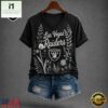 Las Vegas Raiders NFL Floral Garden V Neck T Shirt, Trendy NFL V Neck Tee Las Vegas Raiders Nfl Floral Garden V Neck T Shirt