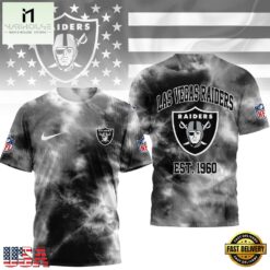 Las Vegas Raiders NFL Sunday Legends Tie Dye 3D Shirt, NFL Sporty Shirt Las Vegas Raiders Nfl Sunday Legends Tie Dye 3D Shirt