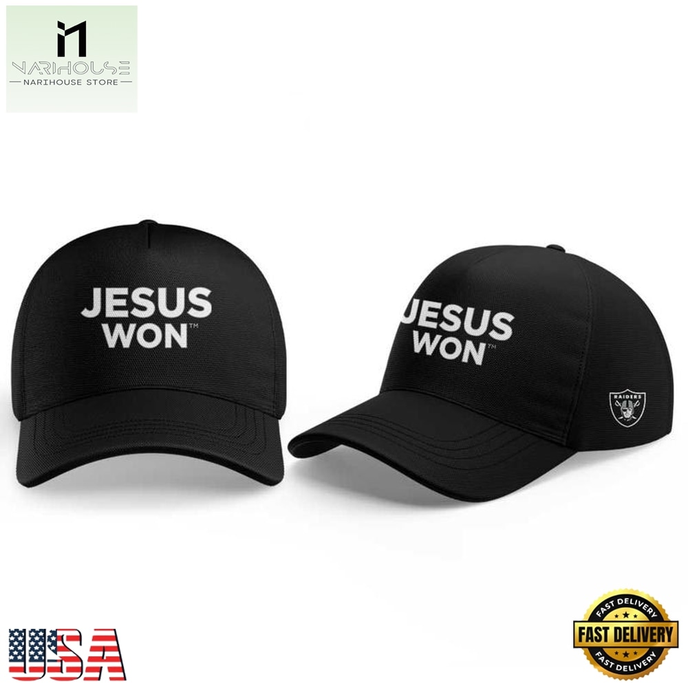 Las Vegas Raiders x Jesus Won 2026 Special New Cap, Trending Cap Style Las Vegas Raiders x Jesus Won 2026 Special New Cap, Trending Cap Style