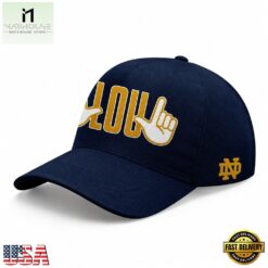 Legend Lou Holtz Notre Dame Fighting Irish Football 2026 Cap, Trending Cap Style Legend Lou Holtz Notre Dame Fighting Irish Football 2026 Cap