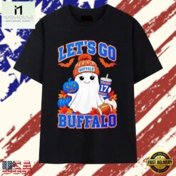 Let’s Go Buffalo Ghost with Number 17 Josh Allen T Shirt, Stylish 2D Graphic Shirt Let S GO Buffalo Ghost With Number 17 Josh Allen T Shirt