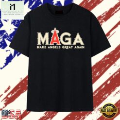 Los Angeles Angels Maga Make Angels Great Again T Shirt, Stylish 2D Graphic Shirt Los Angeles Angels Maga Make Angels Great Again T Shirt