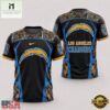 Los Angeles Chargers 2026 NFL Hunting Camo 3D Shirt, NFL Sporty Shirt Los Angeles Chargers 2026 Nfl Hunting Camo 3D Shirt