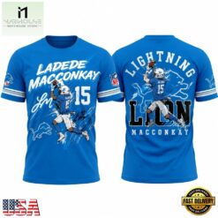 Los Angeles Chargers Ladd McConkey 2026 Limited Edition T Shirt, Hot 3D Shirt Trend Los Angeles Chargers Ladd Mcconkey 2026 Limited Edition T Shirt
