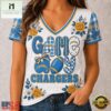 Los Angeles Chargers NFL Football Flowers Team Pride V Neck T Shirt, Trendy NFL V Neck Tee Los Angeles Chargers Nfl Football Flowers Team Pride V Neck T Shirt