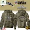 Los Angeles Chargers NFL US Veterans Salute To Service 2026 Hoodie Shirt, NFL Sporty Shirt Los Angeles Chargers Nfl US Veterans Salute TO Service 2026 Hoodie Shirt