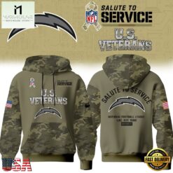 Los Angeles Chargers NFL US Veterans Salute To Service 2026 Hoodie Shirt, NFL Sporty Shirt Los Angeles Chargers Nfl US Veterans Salute TO Service 2026 Hoodie Shirt