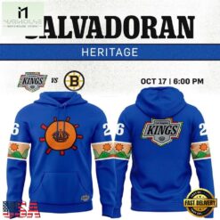 Los Angeles Kings Salvadoran Heritage Limited Edition 2026 Hoodie, Hot 3D Shirt Trend Los Angeles Kings Salvadoran Heritage Limited Edition 2026 Hoodie