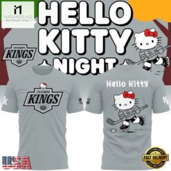 Los Angeles Kings x Hello Kitty 2026 Limited Edition T Shirt, Hot 3D Shirt Trend Los Angeles Kings X Hello Kitty 2026 Limited Edition T Shirt