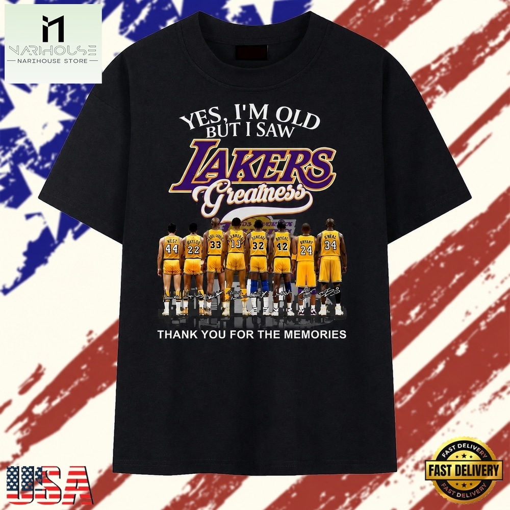 Los Angeles Lakers Greatness Legends Signatures Graphic T Shirt, Stylish 2D Graphic Shirt Los Angeles Lakers Greatness Legends Signatures Graphic T Shirt, Stylish 2D Graphic Shirt