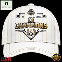 Los Angeles Queens Champions 1X WPBL Baseball 2026 Limited Edition Cap, Trending Cap Style Los Angeles Queens Champions 1X Wpbl Baseball 2026 Limited Edition Cap