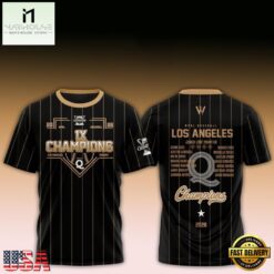 Los Angeles Queens Champions 1X WPBL Baseball 2026 T Shirt, Hot 3D Shirt Trend Los Angeles Queens Champions 1X Wpbl Baseball 2026 T Shirt
