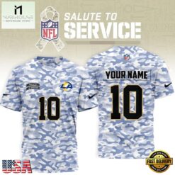 Los Angeles Rams 2026 NFL Salute to Service Camo New Design 3D Shirt, NFL Sporty Shirt Los Angeles Rams 2026 Nfl Salute TO Service Camo New Design 3D Shirt