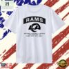 Los Angeles Rams National Football League NFC West Team Logo T Shirt, Stylish 2D Graphic Shirt Los Angeles Rams National Football League Nfc West Team Logo T Shirt