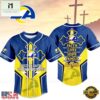 Los Angeles Rams NFL Blessed Beyond The Score Baseball Jersey, NFL Game Day Jersey Los Angeles Rams Nfl Blessed Beyond The Score Baseball Jersey