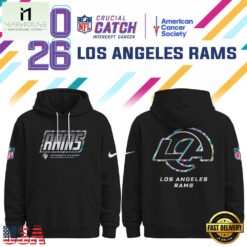 Los Angeles Rams NFL Crucial Catch 2026 Limited Edition Black Hoodie Shirt, NFL Sporty Shirt Los Angeles Rams Nfl Crucial Catch 2026 Limited Edition Black Hoodie Shirt