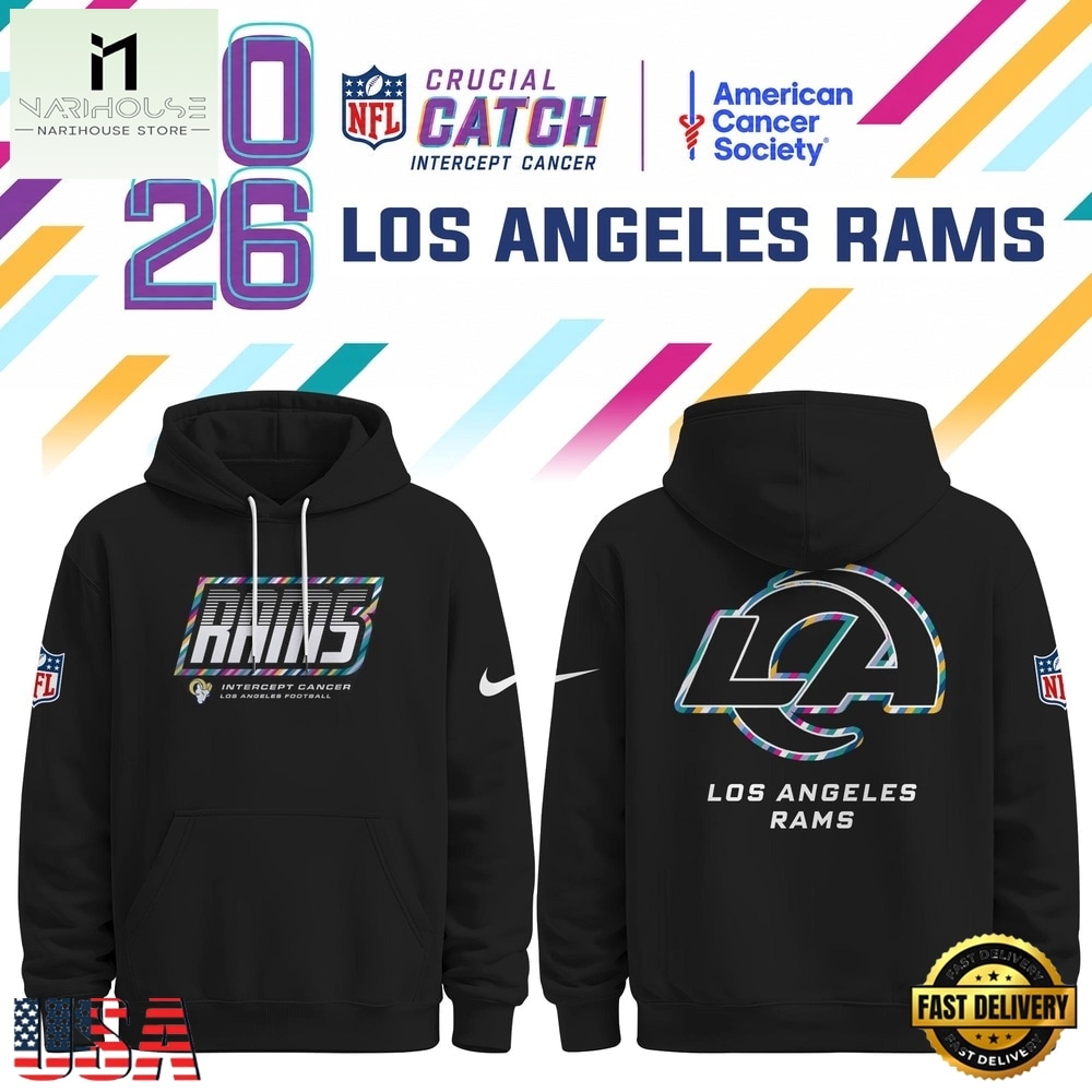Los Angeles Rams NFL Crucial Catch 2026 Limited Edition Black Hoodie Shirt, NFL Sporty Shirt Los Angeles Rams NFL Crucial Catch 2026 Limited Edition Black Hoodie Shirt, NFL Sporty Shirt
