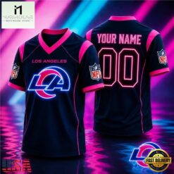 Los Angeles Rams NFL Electric Glow Custom Football Jersey, NFL Team Football Jersey Los Angeles Rams Nfl Electric Glow Custom Football Jersey