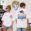 Los Angeles Rams NFL Kitty Burger Game Day Unisex 3D Shirt, NFL Sporty Shirt Los Angeles Rams Nfl Kitty Burger Game Day Unisex 3D Shirt