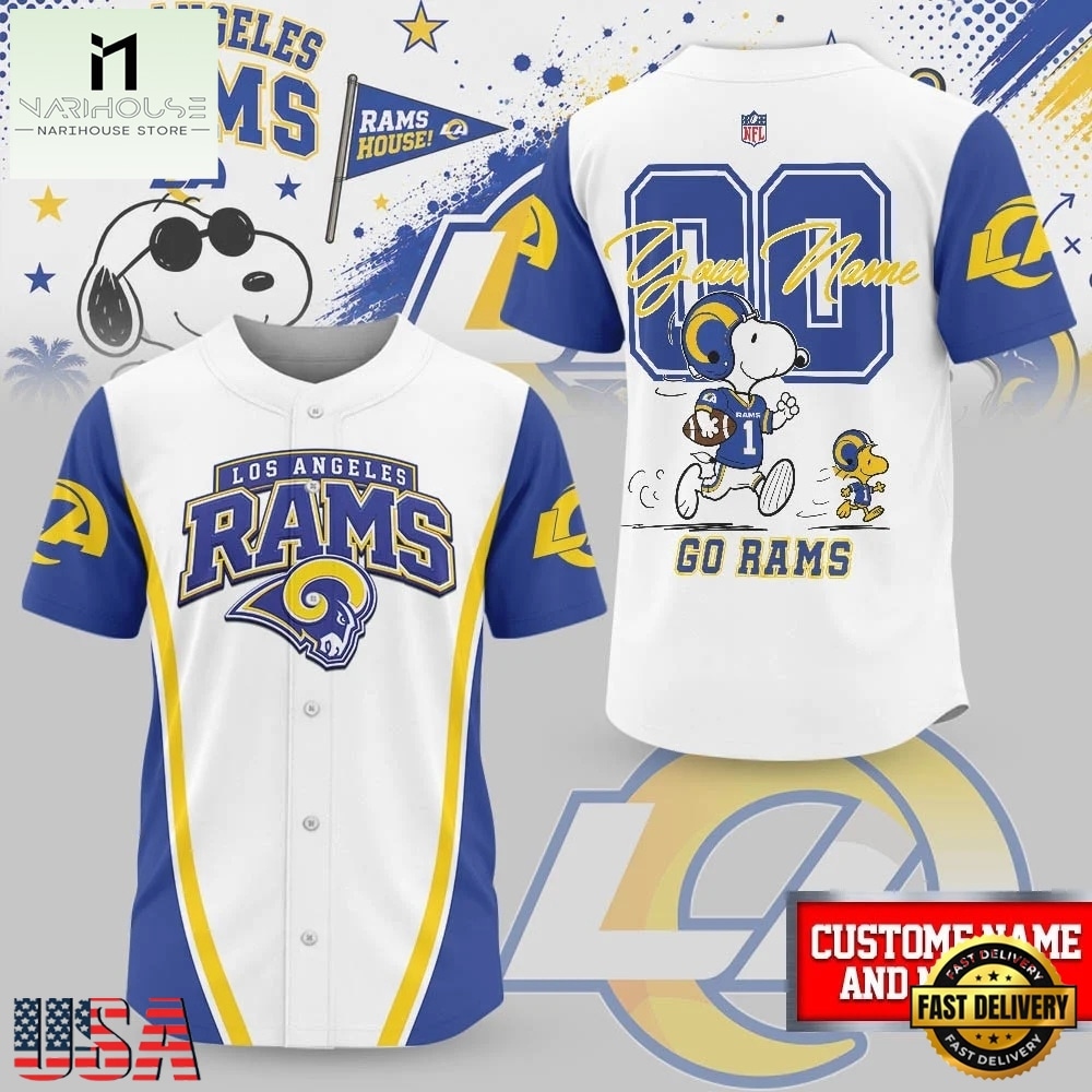 Los Angeles Rams NFL Snoopy Ultimate Game Day Personalized Jersey Shirt, NFL Game Day Jersey Los Angeles Rams NFL Snoopy Ultimate Game Day Personalized Jersey Shirt, NFL Game Day Jersey