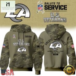 Los Angeles Rams NFL US Veterans Salute To Service 2026 Hoodie Shirt, NFL Sporty Shirt Los Angeles Rams Nfl US Veterans Salute TO Service 2026 Hoodie Shirt