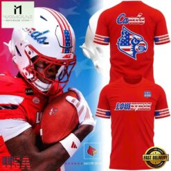 Louisville Cardinals Football 2026 Salute to Service Red T Shirt, Hot 3D Shirt Trend Louisville Cardinals Football 2026 Salute TO Service Red T Shirt