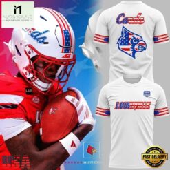 Louisville Cardinals Football 2026 Salute to Service White T Shirt, Hot 3D Shirt Trend Louisville Cardinals Football 2026 Salute TO Service White T Shirt