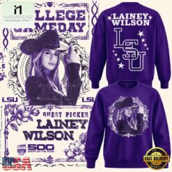 LSU Tigers Football x Lainey Wilson College GameDay 2026 Sweatshirt, Hot 3D Shirt Trend Lsu Tigers Football X Lainey Wilson College Gameday 2026 Sweatshirt