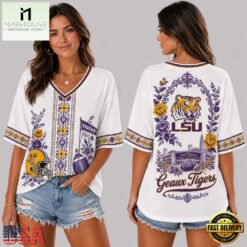 LSU Tigers NCAA Collegiate Pride Collection V Neck T Shirt, NCAA College V Neck Tee Lsu Tigers Ncaa Collegiate Pride Collection V Neck T Shirt