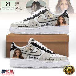 Madison Beer The Locket Tour Custom Air Force 1 Shoes, Music Artist AF1 Shoes Madison Beer The Locket Tour Custom Air Force 1 Shoes