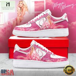 Megan Moroney Country Singer Custom Air Force 1 Shoes, Pink Cloud Graphic Sneakers, Music Artist AF1 Shoes Megan Moroney Country Singer Custom Air Force 1 Shoes Pink Cloud Graphic Sneakers