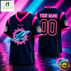 Miami Dolphins NFL Electric Glow Custom Football Jersey, NFL Team Football Jersey Miami Dolphins Nfl Electric Glow Custom Football Jersey