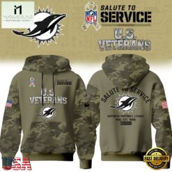 Miami Dolphins NFL US Veterans Salute To Service 2026 Hoodie Shirt, NFL Sporty Shirt Miami Dolphins Nfl US Veterans Salute TO Service 2026 Hoodie Shirt