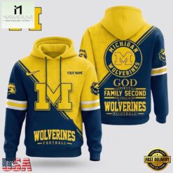 Michigan Wolverines 2026 NCAA Personalized Faith Family Football Hoodie, NCAA College 3D Shirt Michigan Wolverines 2026 Ncaa Personalized Faith Family Football Hoodie