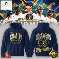 Milwaukee Brewers 2026 NL Central Champions Hoodie, Hot 3D Shirt Trend Milwaukee Brewers 2026 NL Central Champions Hoodie