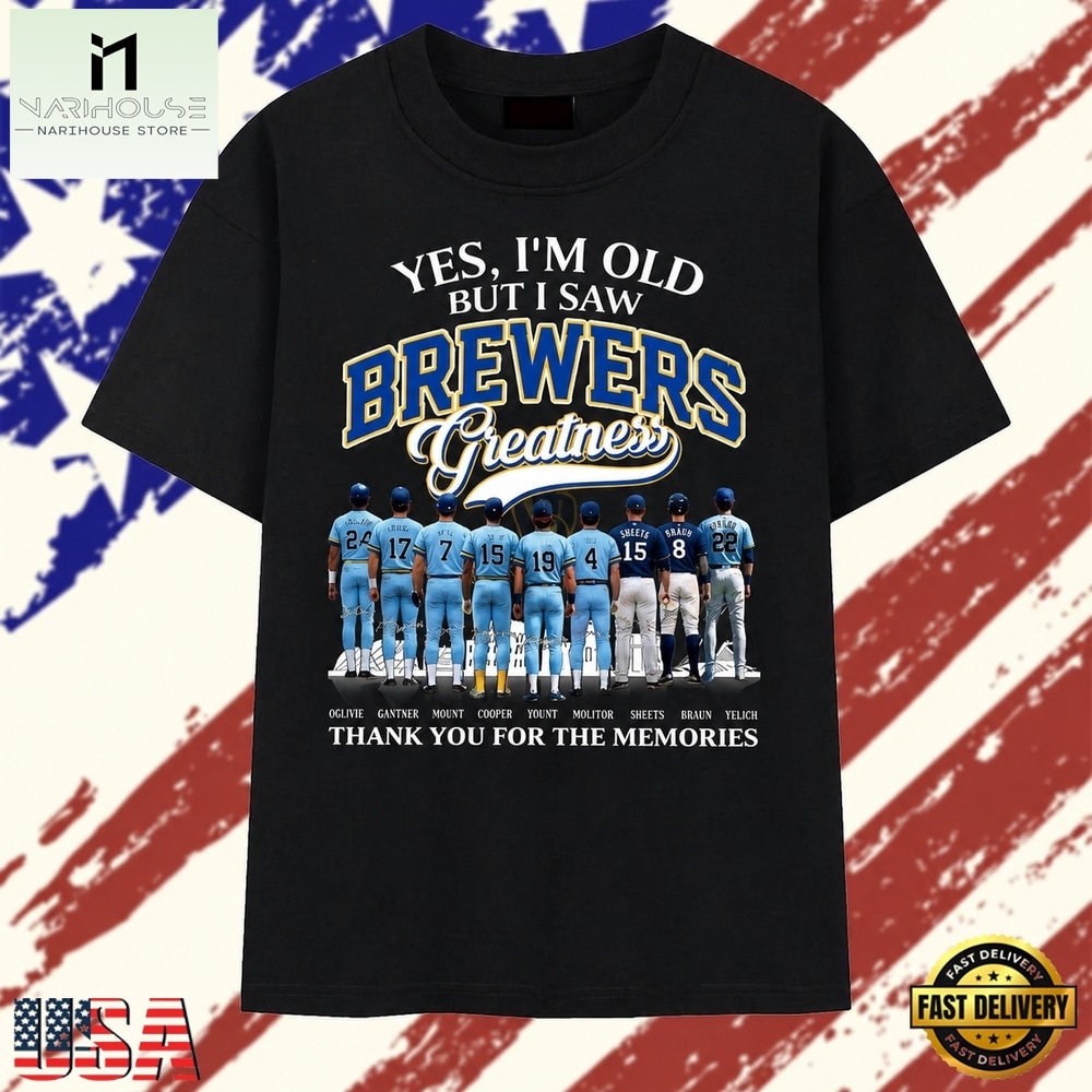 Milwaukee Brewers Greatness Legends Signatures Vintage Baseball T Shirt, Stylish 2D Graphic Shirt Milwaukee Brewers Greatness Legends Signatures Vintage Baseball T Shirt, Stylish 2D Graphic Shirt