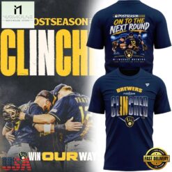 Milwaukee Brewers Navy 2026 Postseason T Shirt, Hot 3D Shirt Trend Milwaukee Brewers Navy 2026 Postseason T Shirt