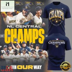 Milwaukee Brewers The FIRST 4 Peat in NL Central History 3D Shirt, Hot 3D Shirt Trend Milwaukee Brewers The First 4 Peat IN NL Central History 3D Shirt