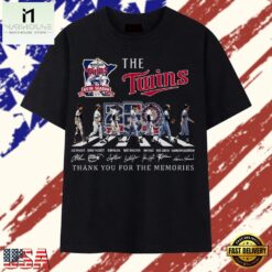 Minnesota Twins 65th Season Abbey Road Legends Signatures T Shirt, Stylish 2D Graphic Shirt Minnesota Twins 65th Season Abbey Road Legends Signatures T Shirt