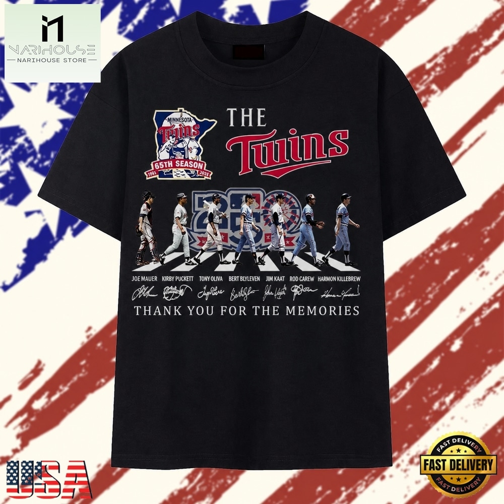 Minnesota Twins 65th Season Abbey Road Legends Signatures T Shirt, Stylish 2D Graphic Shirt Minnesota Twins 65th Season Abbey Road Legends Signatures T Shirt, Stylish 2D Graphic Shirt