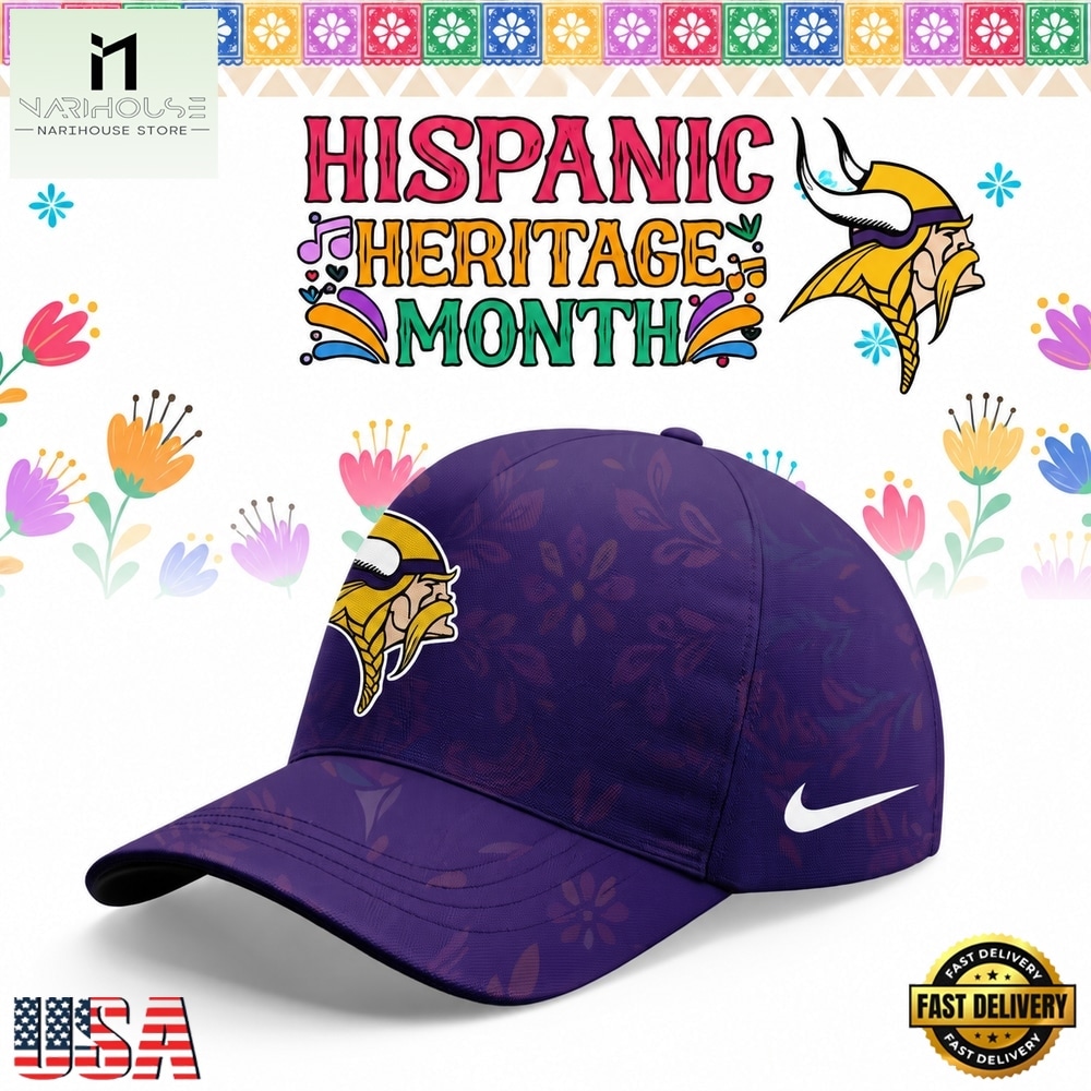 Minnesota Vikings 2026 Hispanic Heritage Month Limited Cap, Trending Cap Style Minnesota Vikings 2026 Hispanic Heritage Month Limited Cap, Trending Cap Style